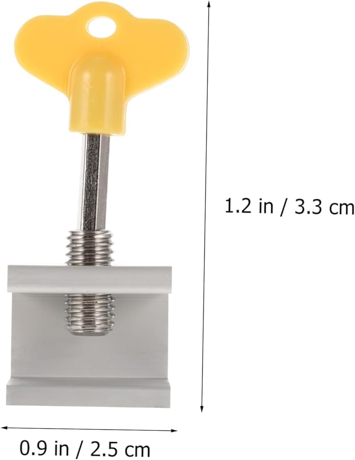 Artibetter 6 Pack Child Safety Window Strap Locks Aluminum Alloy Clamp Resistant - Image 5