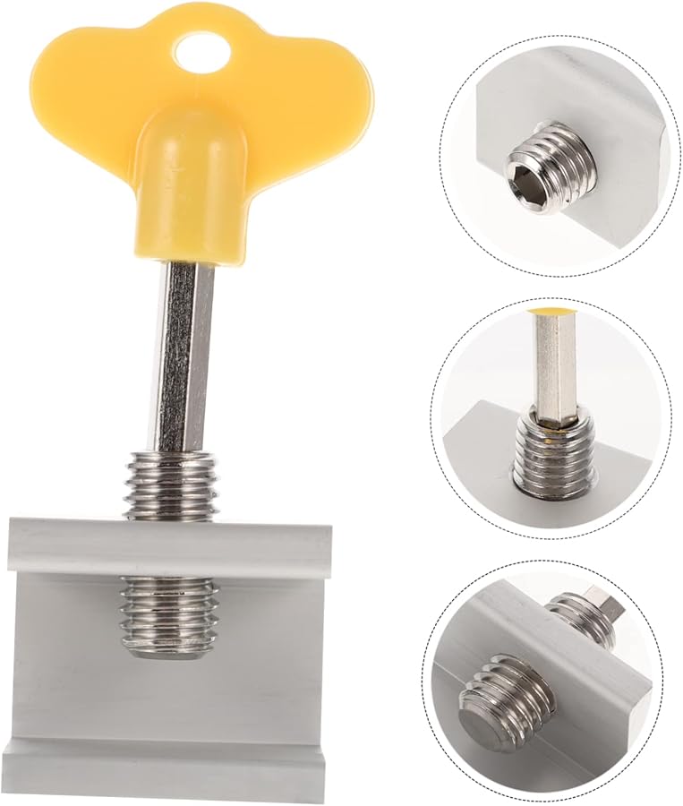 Artibetter 6 Pack Child Safety Window Strap Locks Aluminum Alloy Clamp Resistant - Image 3