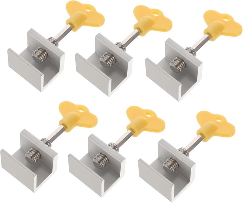 Artibetter 6 Pack Child Safety Window Strap Locks Aluminum Alloy Clamp Resistant - Image 2