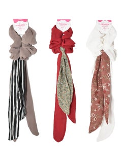 Fashion Jewelry Long a ribbon hair elastic 3 pieces  - Image 1