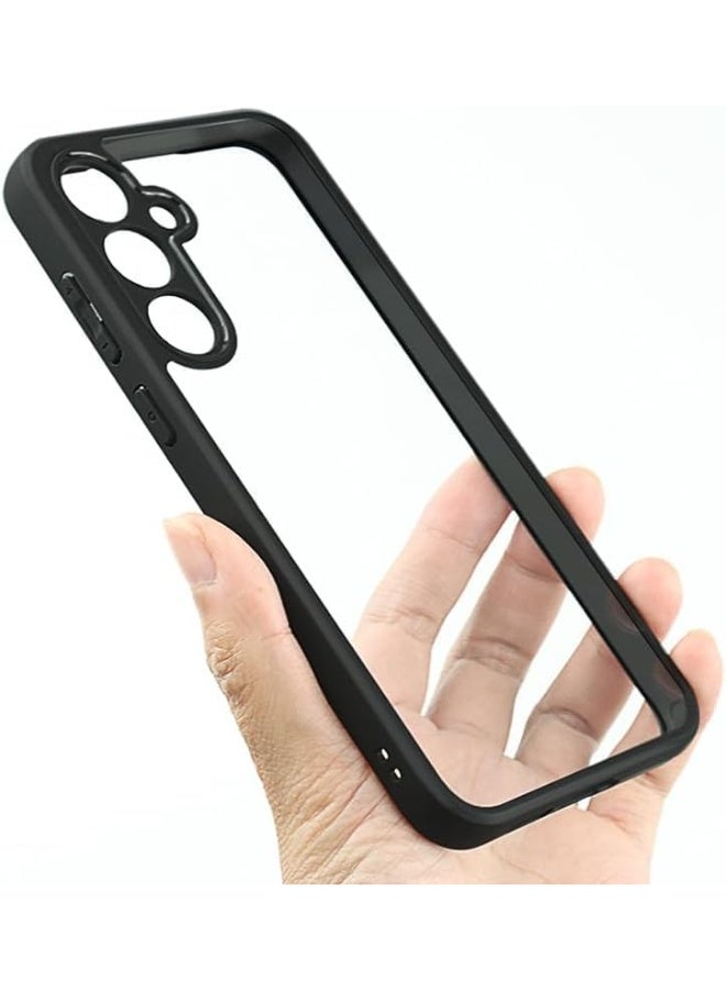 Case Cover Shockproof Hard PC Back Soft TPU Frame Anti-yellowing Slim Protective Cover for Samsung Galaxy A16 (Clear) - Image 1