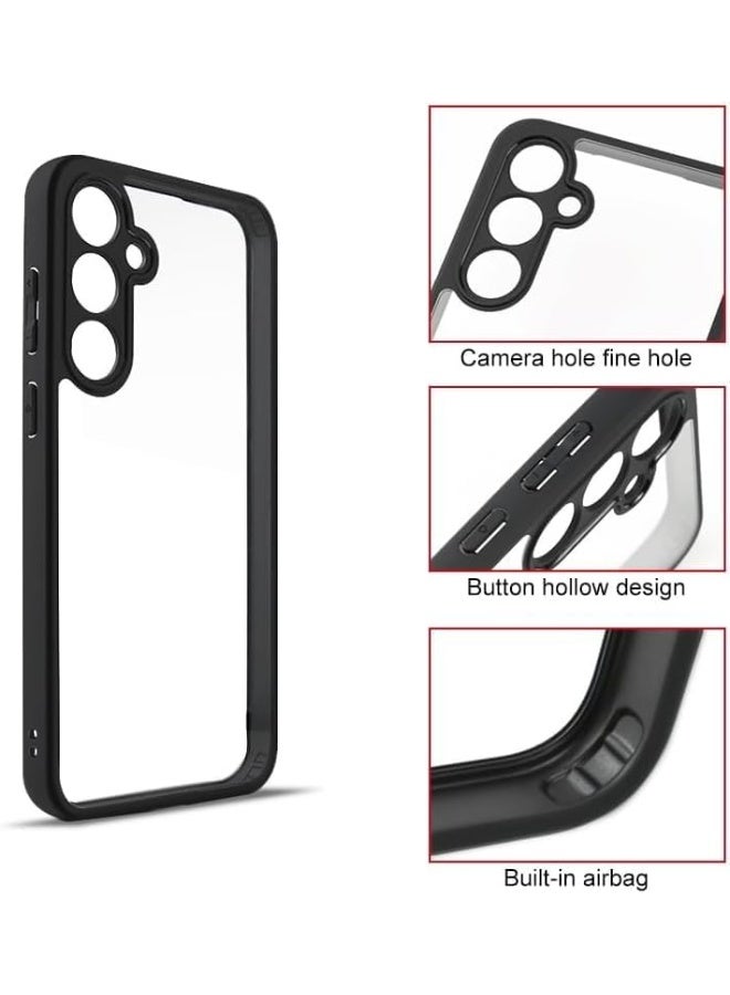 Case Cover Shockproof Hard PC Back Soft TPU Frame Anti-yellowing Slim Protective Cover for Samsung Galaxy A16 (Clear) - Image 2