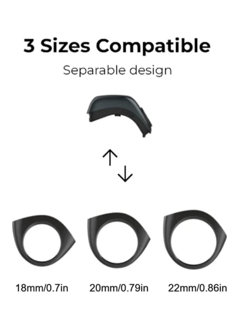 iQIBLA Smart Tasbih Zikr Ring Wide Display Powerful Battery Backup OLED Display Jood Smart Ring App Operated Tasbih Counter Waterproof Smart Zikr Ring Compatible Three Sizes(18mm/ 20mm/22mm) Pink  - Image 2
