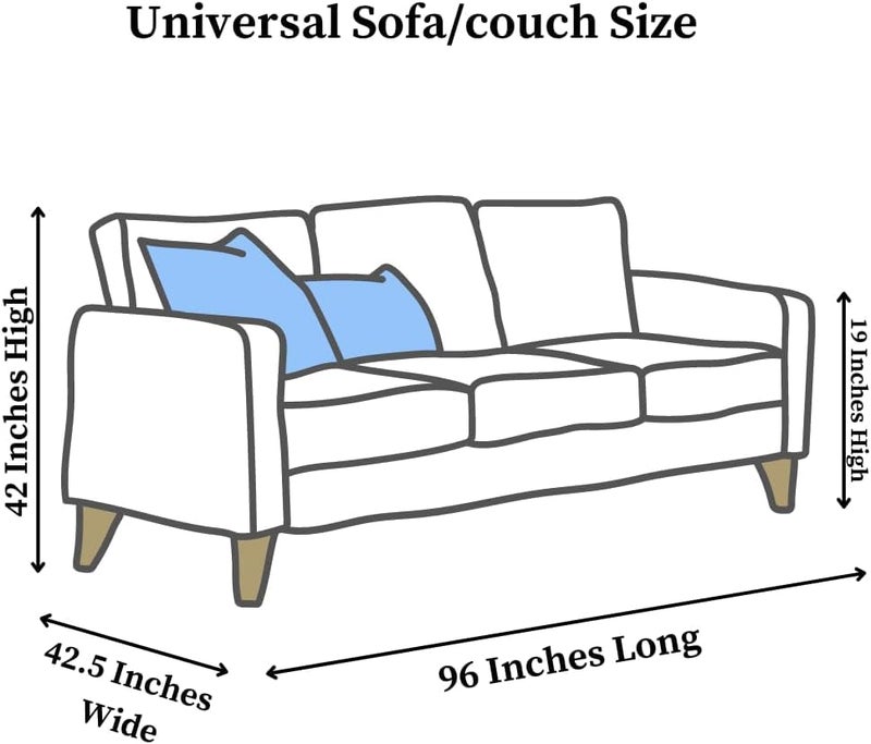Evelots Clear Couch Cover - Thick Heavy Duty Vinyl 3 Seat Sofa Cover for Protection Against Cat & Dog Clawing - Stain & Dust Protector - Waterproof Slipcover for Moving & Storage - Image 2