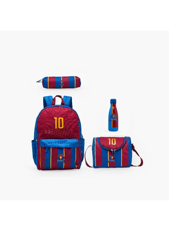 Lifestyle 17 Inch-Backpack-Set Of 4-10 Print- (600D Polyester W/Pvc) Soccer \ 43X29X16