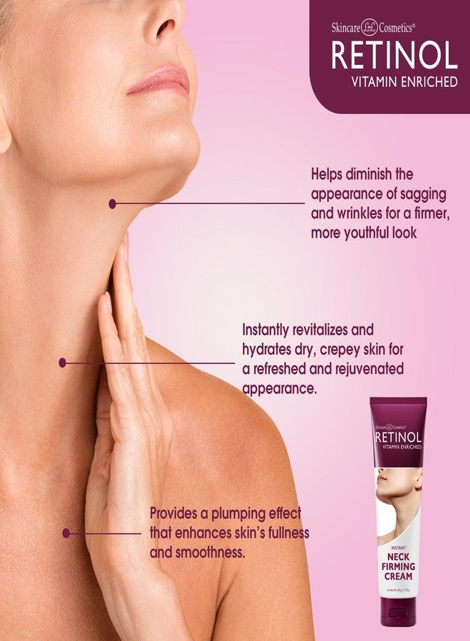 RETINOL كريم شد الرقبة المضاد للشيخوخة بالريتينول - يشد وينعم بشرة الرقبة لمظهر شاب 1.7 أونصة - Image 3