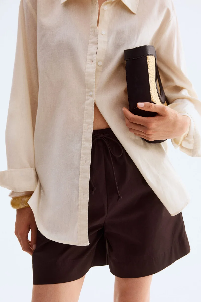 H&M Cotton drawstring shorts