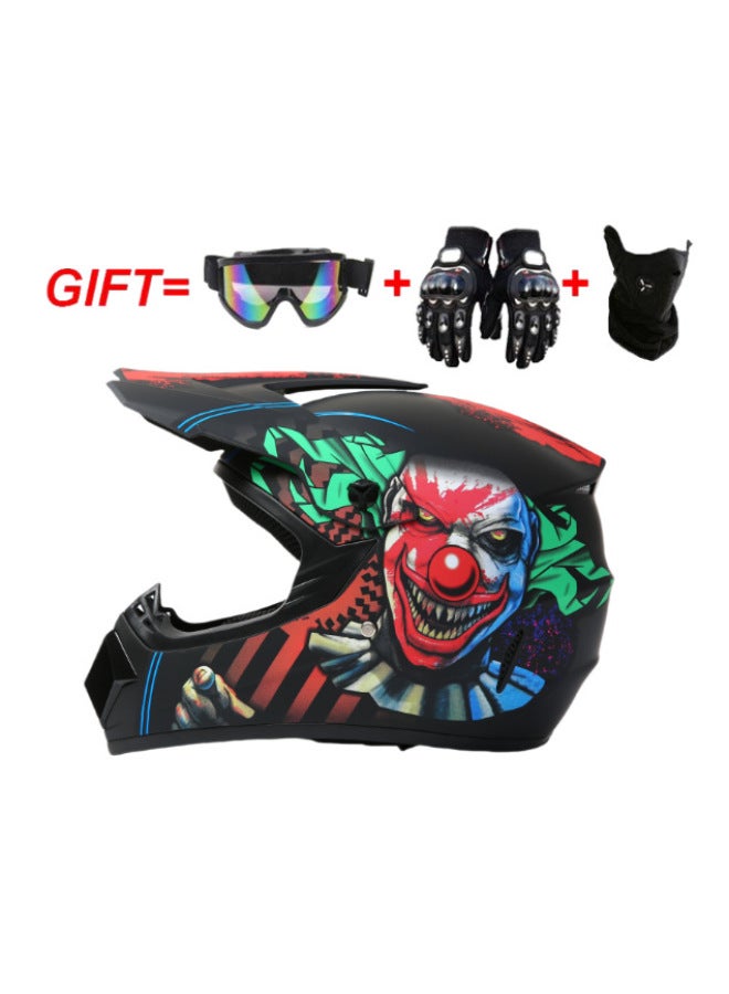 ABS Half Helmet Motorcycle Off-Road Riding Four Seasons Asian Black