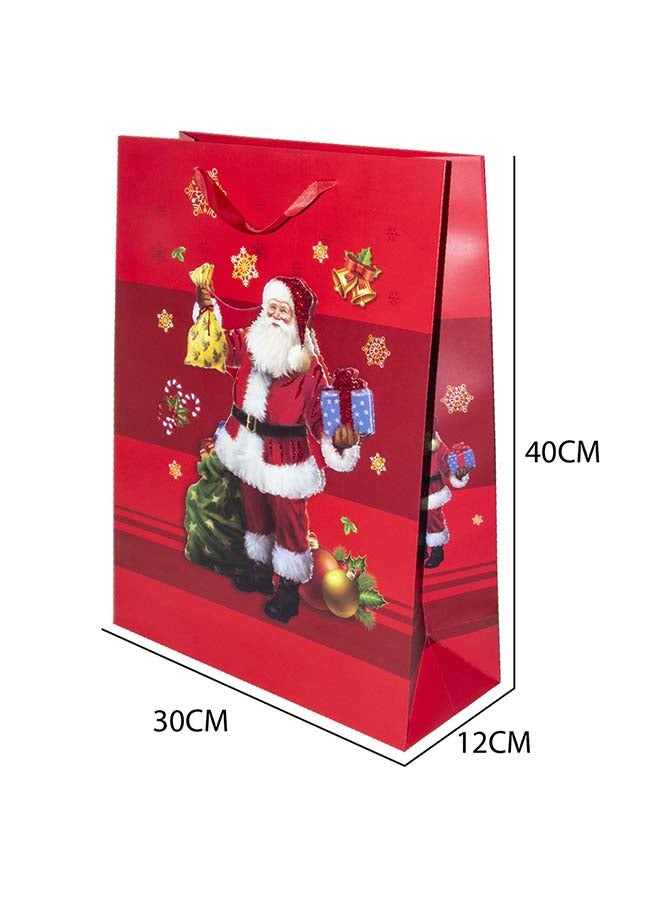 4-Piece Large Gift Bag For Christmas 30X40X12Cm Size Assorted Designs - Image 2