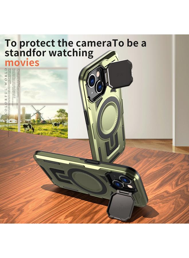 erorex Case For iPhone 15 Pro Max Shield Frame Holder MagSafe Phone Case - Image 3