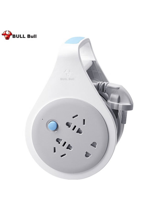Bull Overheat Protection Engineering Reel/cable Reel Socket/power Strip, Power Socket 250v 10a, Portable, Single-phase 3-outlet Strip, Total Length 5m - Image 2