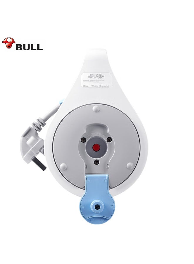 Bull Overheat Protection Engineering Reel/cable Reel Socket/power Strip, Power Socket 250v 10a, Portable, Single-phase 3-outlet Strip, Total Length 5m - Image 5