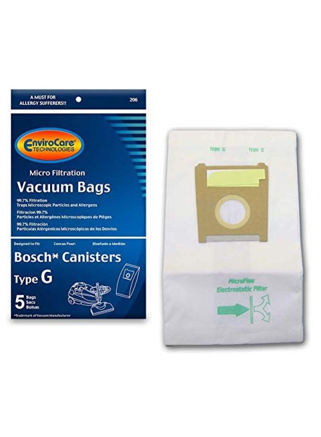 ENVIROCARE Type G Bosch Vacuum Cleaner Replacement Bag 5 Pack - Image 1