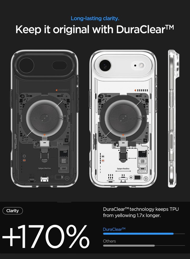 Spigen Ultra Hybrid MagFit iPhone 17 Air Case Cover with MagSafe (2025) - Neo One - Image 4