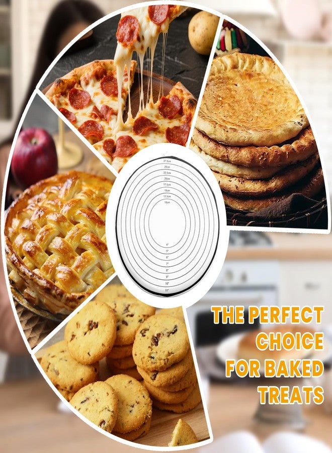 KCMOSGI 2 Pcs Dough Rolling Zipper Bags, 4"-11" Silicone Zippered Pie Crust Bags, Food Grade Silicone Dough Rolling Bag for Pie Pizza Cookies & Bread Making, Reusable & Non-Stick, Dishwasher Safe - Image 5
