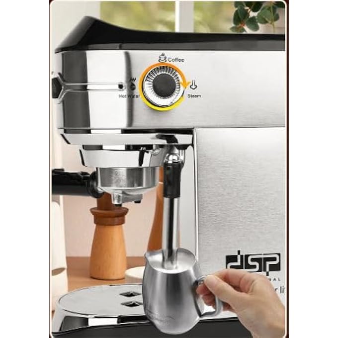 rayihni Dsp Ka3065 Espresso Coffee Makerwith Thermal Fast Heating System  Milk Frother Steam - Image 5