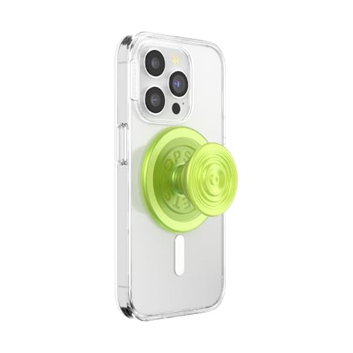 POPSOCKETS قبضة هاتف PopSockets لمغناطيس MagSafe مع حامل، حامل مغناطيسي، قمة قابلة للتبديل، تثبيت آمن لجرابات iPhone MagSafe، قبضة الهاتف والتابلت - ريبلي إيريديسنت أبسنت - Image 1
