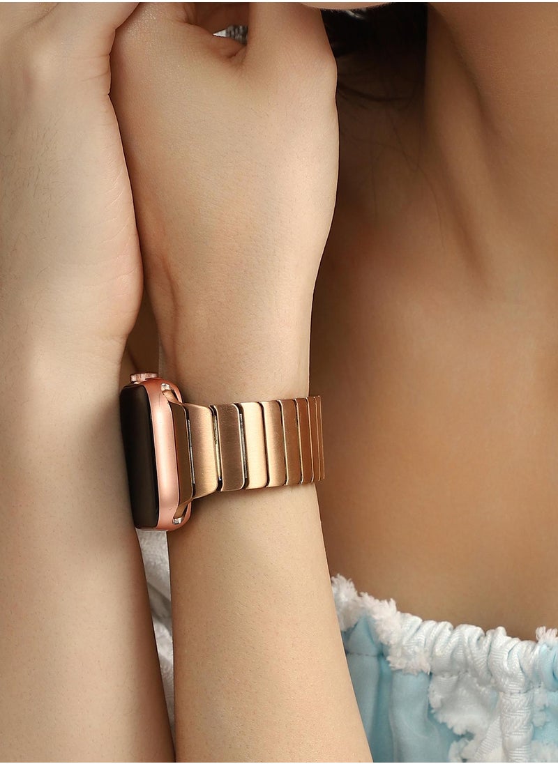 Haute Sauce Women's Ribbed Watch Strap - Antique Gold  - Image 3