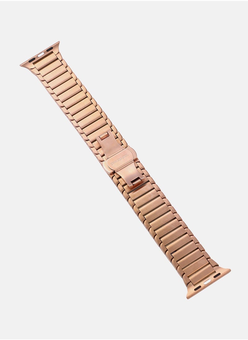 Haute Sauce Women's Ribbed Watch Strap - Antique Gold  - Image 4