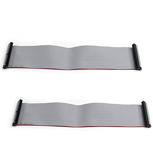Fielect 2pcs IDC 50 Pin Connector Gray Wire Flat Ribbon Cable Connector Length 30cm 2.54mm Pitch - Image 3