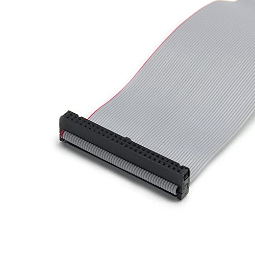 Fielect 2pcs IDC 50 Pin Connector Gray Wire Flat Ribbon Cable Connector Length 30cm 2.54mm Pitch - Image 4