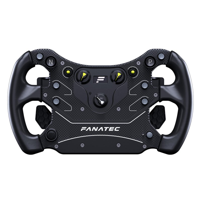 FANATEC Corsair FANATEC Sim Racing CSL Steering Wheel GT3 Overmolded Grips Custom Magnetic Shifters Dual Analog Paddles OLED Display QR2 Lite WheelSide Preinstalled PC Xbox - Image 2