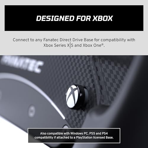 FANATEC Corsair FANATEC Sim Racing CSL Steering Wheel GT3 Overmolded Grips Custom Magnetic Shifters Dual Analog Paddles OLED Display QR2 Lite WheelSide Preinstalled PC Xbox - Image 3