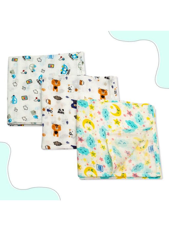 mee mee Baby Blankets 100% Muslin Cloth Blanket For Newborn Boy & Girl Baby Wrapper Soft Breathable Quilt Cotton Wrapping Sheet - Image 1