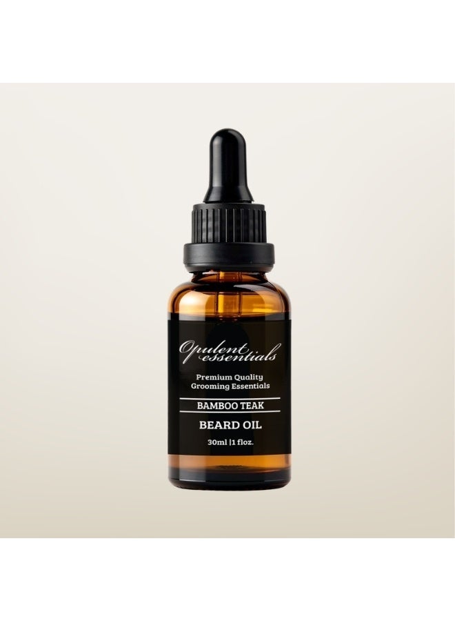 Opulent essentials Bamboo Teak - Beard Oil - Image 1