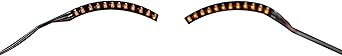 Bewinner LED Eyelashes Light Safe Low Current Eye Friendly Light Up LED Eyelid Eyeliner Sticker Face Jewelry for Party Nightclub Stage Halloween Party Queen Essential Orange - Image 4