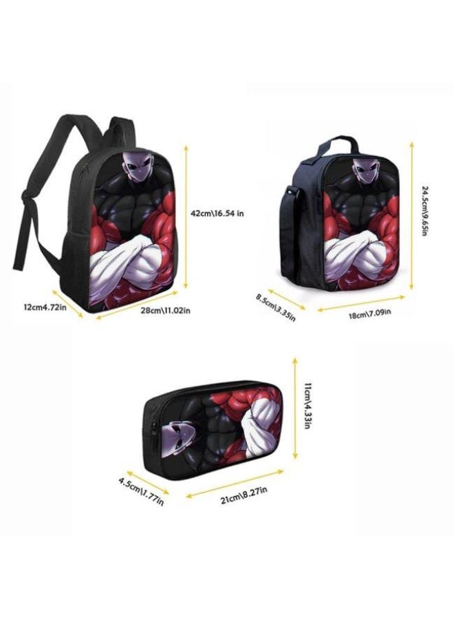 عام حقيبة ظهر مطبوعة عالمية مشتركة - مجموعة حقائب ظهر من ثلاث قطع (متوفرة للطلاب والأطفال والأصدقاء في النزهايات وتسلق الجبال وما إلى ذلك) - Image 4