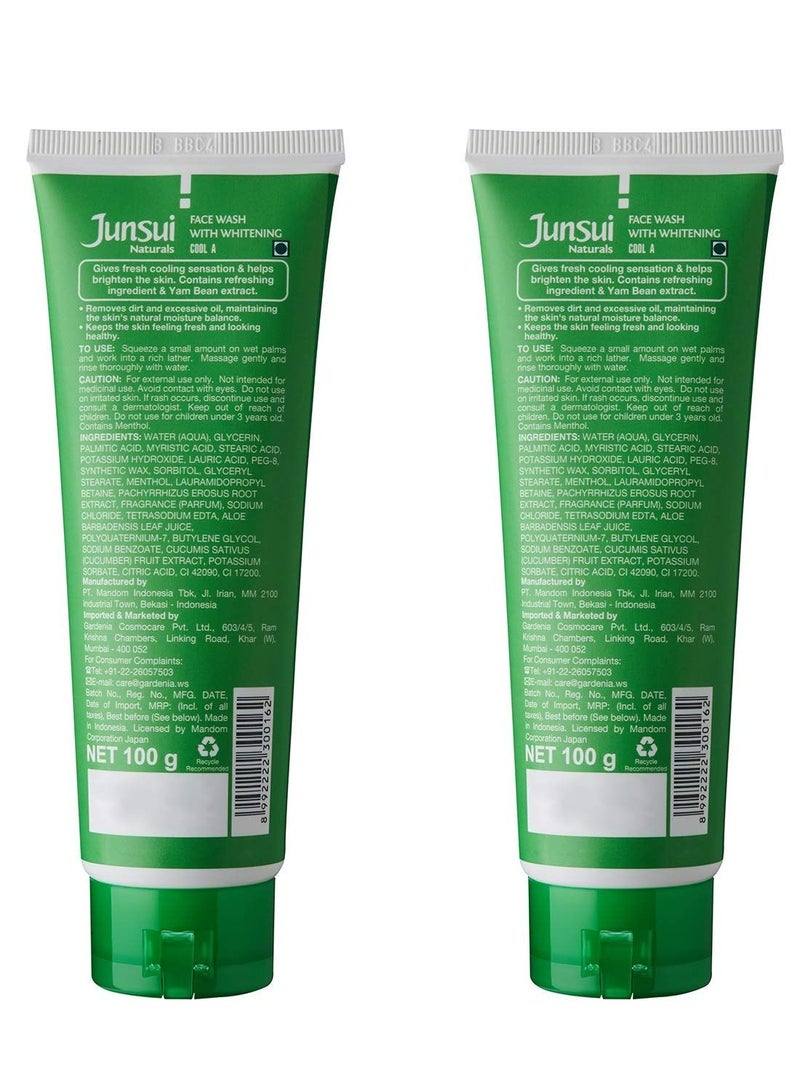 جونسوي تبييض طبيعي بارد الوجه غسل 100g ( حزمة من 2) - Image 2