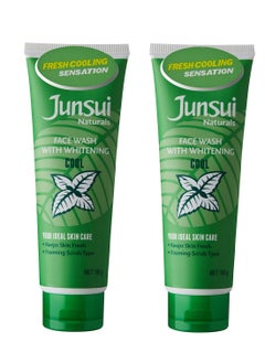 Junsui Pack of 2 Natural Whitening Cool Face Wash 100g  - Image 1