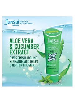 Junsui Pack of 2 Natural Whitening Cool Face Wash 100g  - Image 3