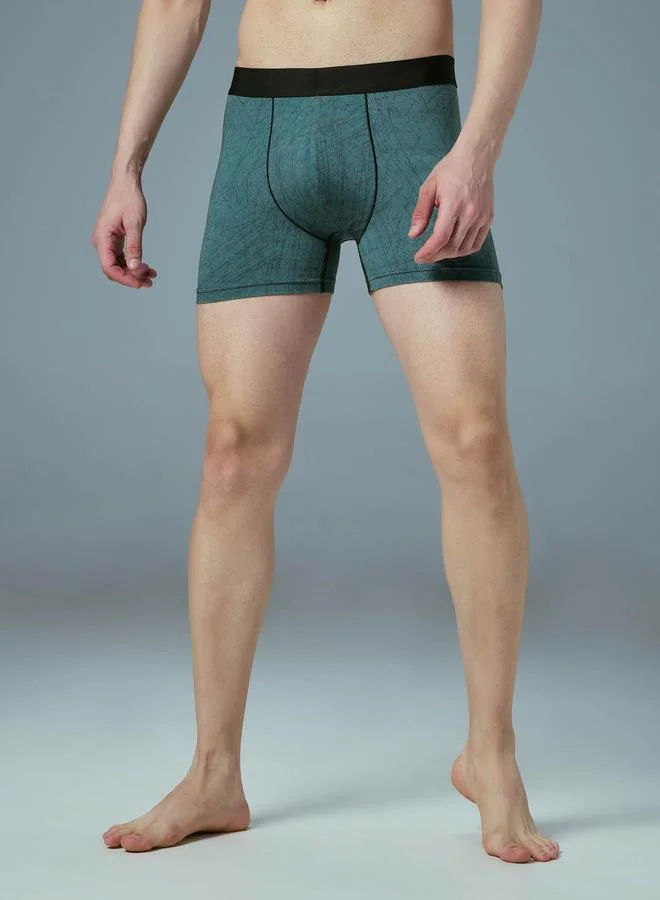 تكنوسبورت Technosport Men Printed Sportswear Trunks
