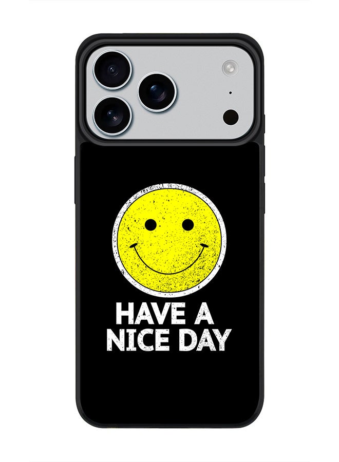 Stylizedd iPhone 17 Pro Max Case, [Compatible with MagSafe] Slim Magnetic cover Phone Case iPhone 17 Pro Max -Have a nice day - Image 1