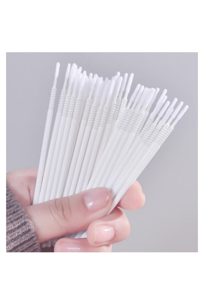 Generic 100pcs Disposable Eyelash Extension Micro Swabs, Grafting Eyelashes Long Head Cleaning Sticks for Makeup Cleaning And Personal Care  - Image 1