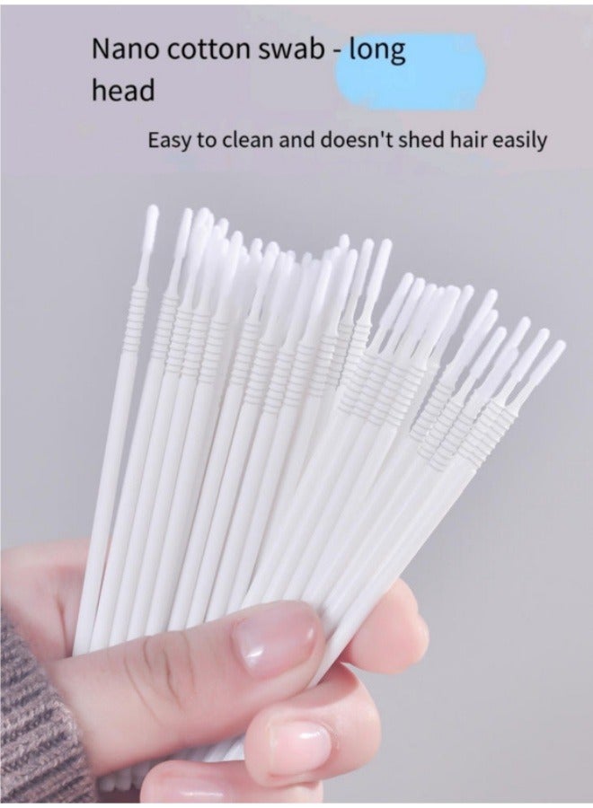Generic 100pcs Disposable Eyelash Extension Micro Swabs, Grafting Eyelashes Long Head Cleaning Sticks for Makeup Cleaning And Personal Care  - Image 2