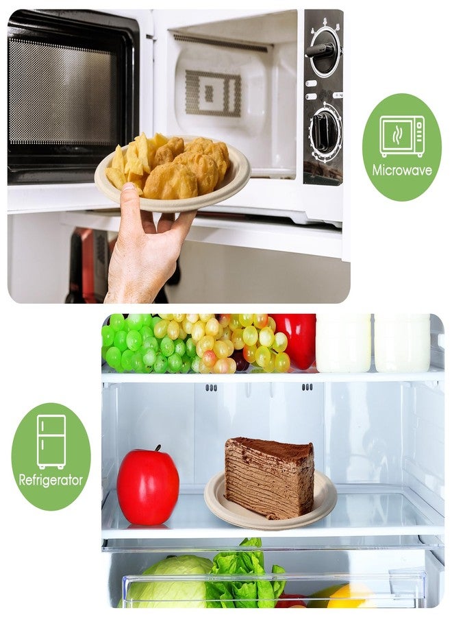 ECOLipak أطباق ورقية صغيرة قابلة للتحلل من إيكوليباك، مقاس 6 بوصات، عبوة من 200 طبق، مصنوعة من تفل قصب السكر المعاد تدويره، أطباق صغيرة للحلويات، قابلة للاستخدام مرة واحدة، أطباق متينة قابلة للتحلل الحيوي، أطباق عشاء لطيفة للمقبلات والكيك للأطفال والجميع - Image 5