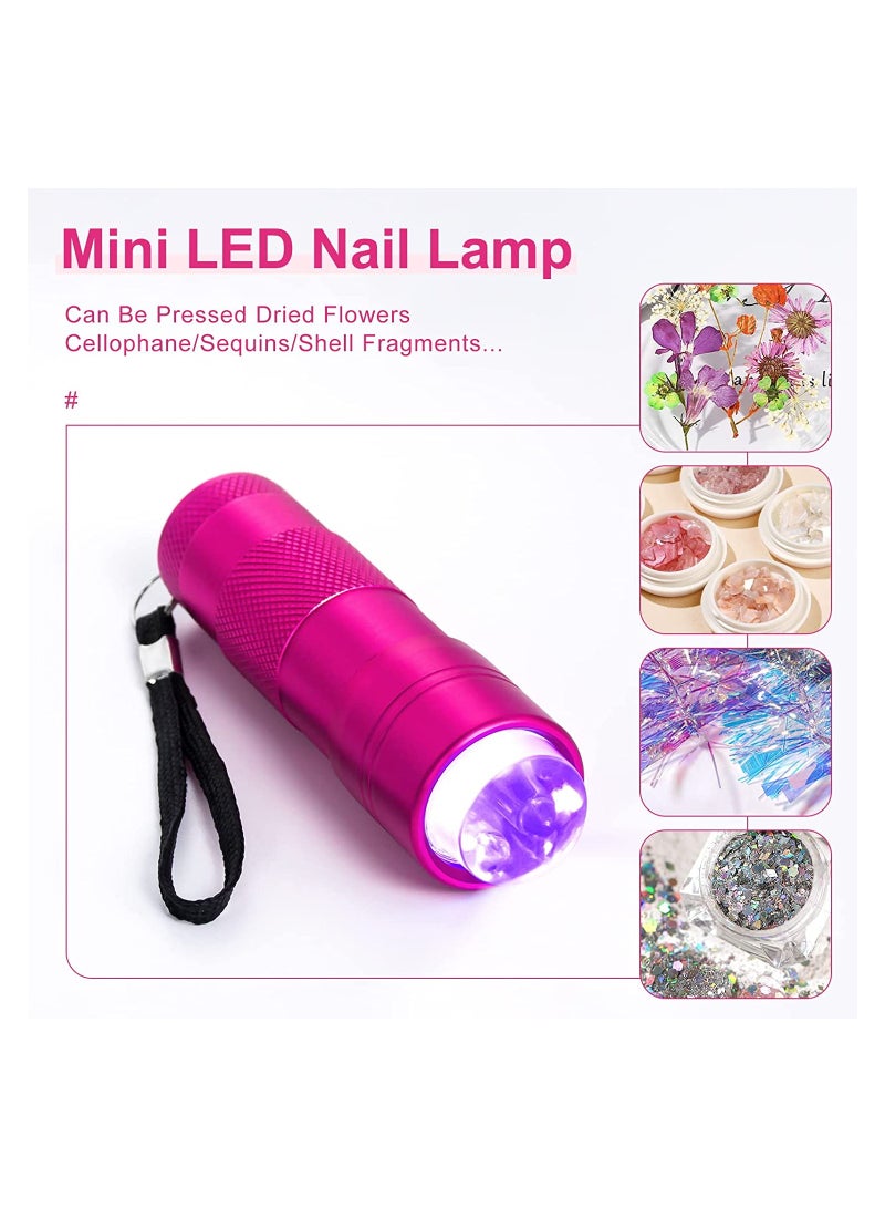 LED Nail Lamp Mini UV LED Nail Lamp Portable USB Quickly Nail Dryer UV LED Light for Nails Gel Nails Nail Extension Travel Manicure Home DIY Salon Lamp Thumb Mini Nail Lamp (Flashlight) - Image 3