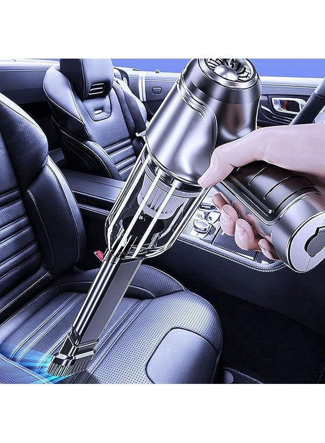 عربست مكنسة كهربائية محمولة لاسلكية للسيارة ، جهاز جمع غبار الهواء الصغير المحمول باليد USB قابل لإعادة الشحن 4000 مللي أمبير - Image 2