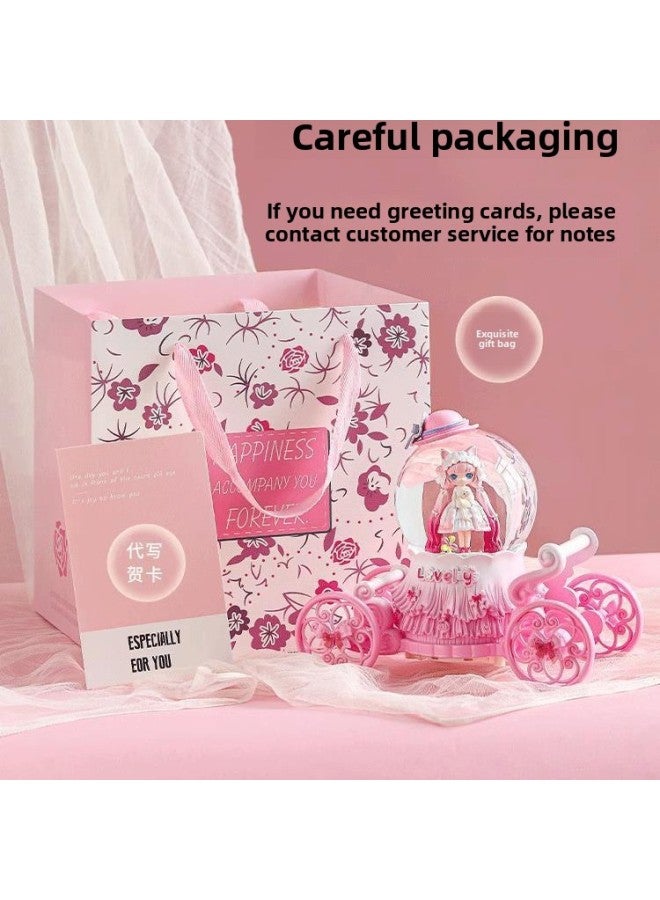 Loquat Crystal Ball Music Music Music Box Girl Princess June 1 Children's Birthday Gift Glass Ball Rotatable Trojan Horse Ornaments-Color:【gift Bag】 Large Size - Unicorn With Light - B 【hot-selling Model】 - Image 3