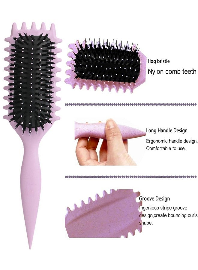 NUDFSY Curl Defining Brush - Flexible Paddle Hair Brush, Detangling, For Women & Men, Long/Short/Straight/Curly Hair - Image 4