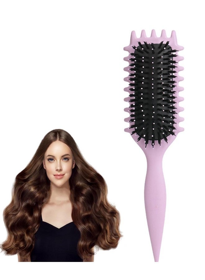 NUDFSY Curl Defining Brush - Flexible Paddle Hair Brush, Detangling, For Women & Men, Long/Short/Straight/Curly Hair - Image 1