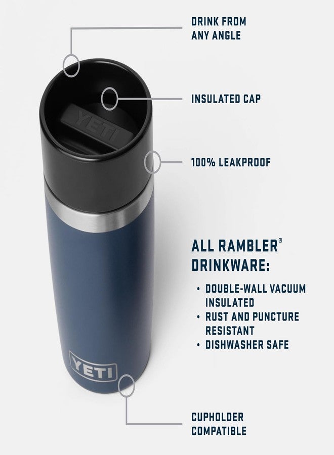 YETI Rambler 12 oz Travel Bottle, Stainless Steel, Vacuum Insulated with Leakproof Commuter Cap, Cherry Blossom - Image 2