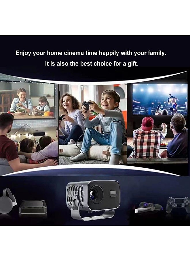 مي فازا - جهاز عرض LCD - يدعم 4K - يدعم 160 بوصة - جهاز عرض محمول مع جهاز تحكم عن بعد - واي فاي 5G وبلوتوث - التركيز الكهربائي - مسرح منزلي متنقل - جهاز عرض أفلام متوافق مع Android / iOS / Windows / TV Stick / PC - Image 1