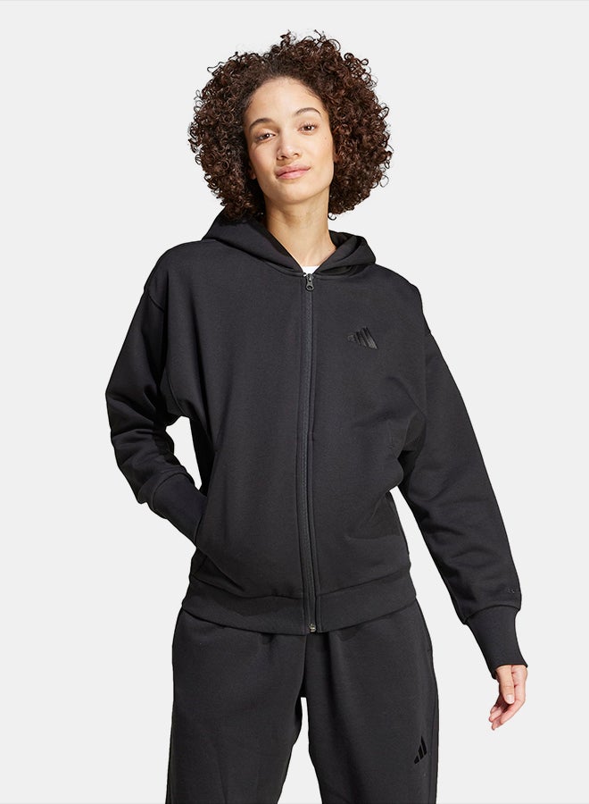 Adidas ALL SZN Fleece Full-Zip Hoodie - Image 1