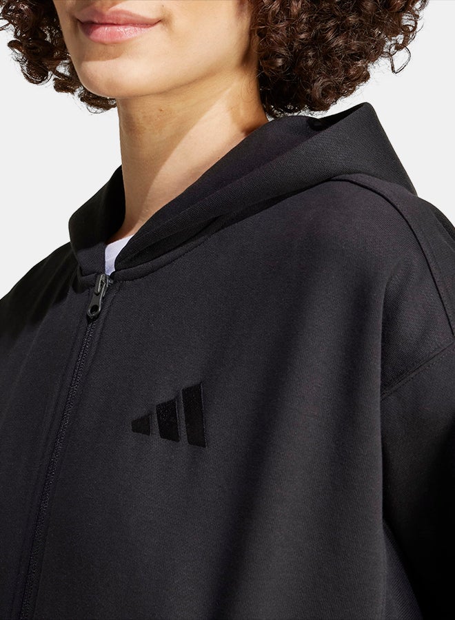Adidas ALL SZN Fleece Full-Zip Hoodie - Image 4