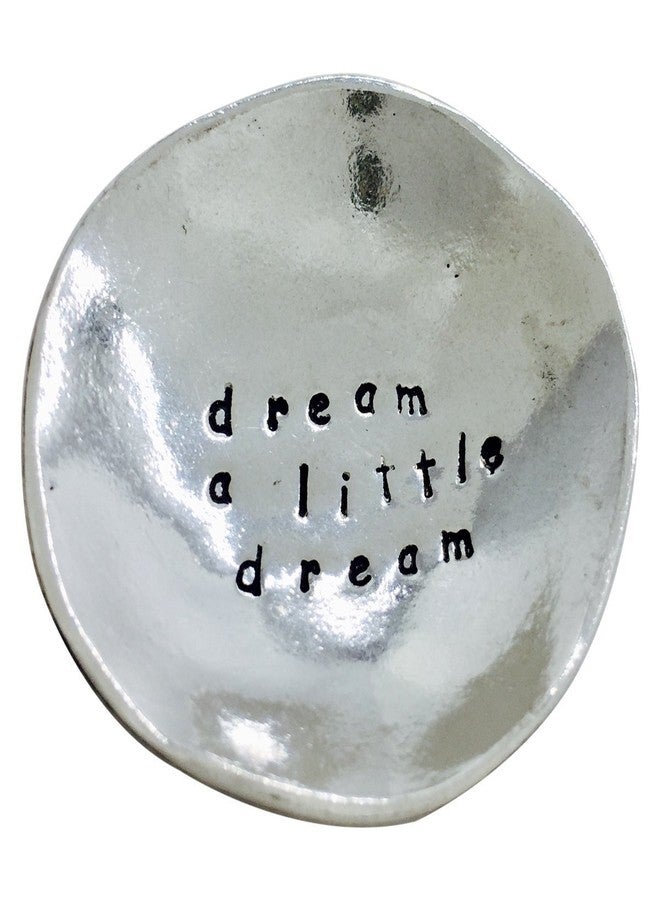 Basic Spirit Dream a Little Dream Pewter Jewelry Trinket Dish Bowl