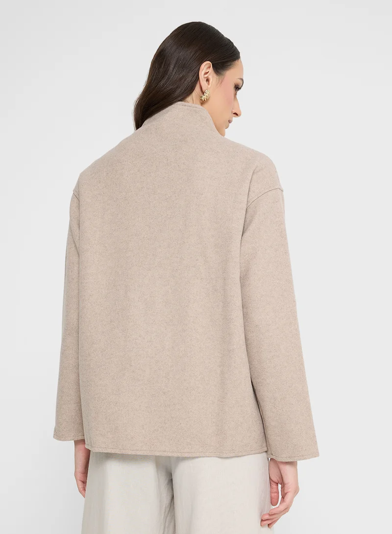 ايلا Short Buttoned Coat